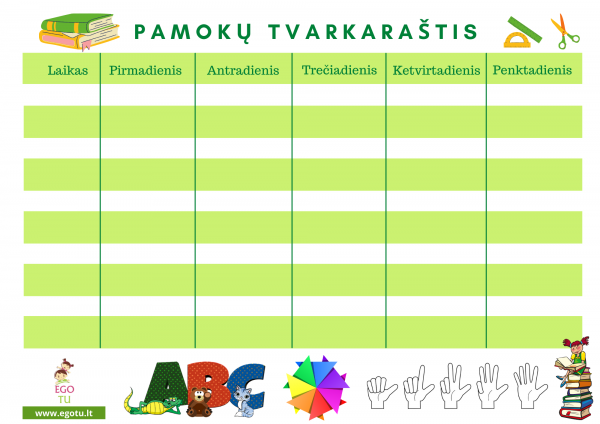 Mokyklinis pamokų tvarkaraštis